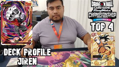 DRAGON BALL FUSION WORLD JIREN DECK PROFILE TOP 4 YouTube