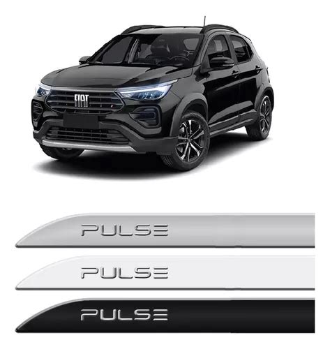 Friso Lateral Fiat Pulse Cor Original Grafia Cromada Parcelamento Sem