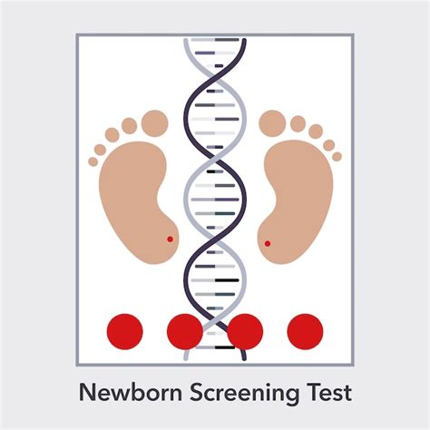 Premium Vector Newborn Screening Test Vector Illustration Infographic