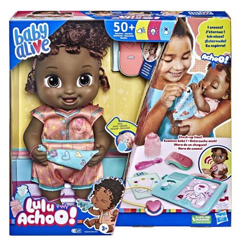 Baby Alive Lulu Achoo Cabelos Pretos Baby Alive