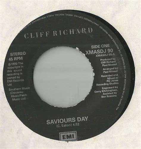 Cliff Richard - Saviour's Day / Mistletoe And Wine | Discogs