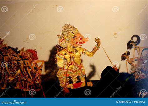 Puppet Show Wayang Kulit A Highly Popular In Java Stock Image Image