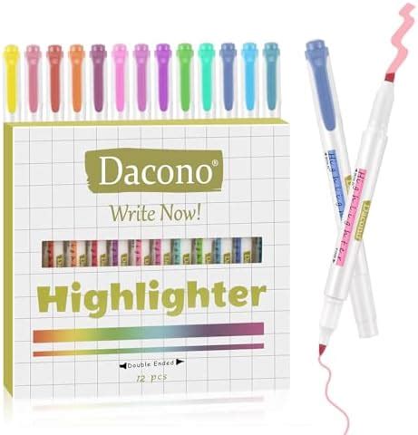 Dacono Erasable Highlighters Pc Double Head Smooth Writing