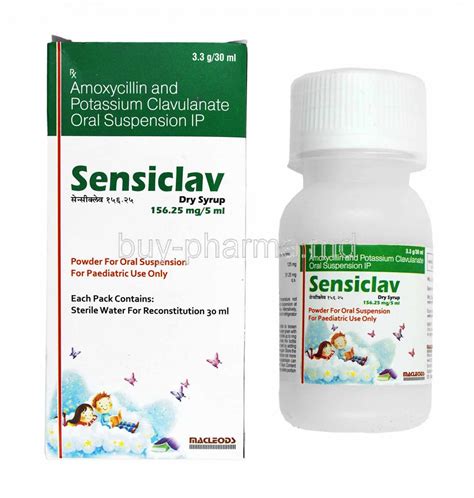 Buy Sensiclav Dry Syrup Amoxicillin Clavulanic Acid Online Buy Pharma Md