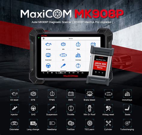 Autel Maxicom Mk P Diagnostic Tool With Ecu Coding J