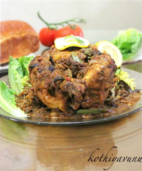 Kozhi Nirachathu Stuffed Chicken With Gravy Kerala Style