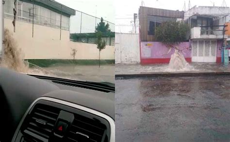 Se Inundan Varias Partes De Toluca Y Metepec Tras Fuerte Lluvia En El Valle De Toluca