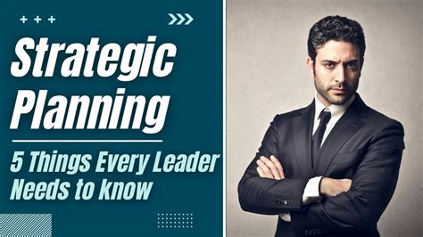 Strategy Planning Things Every Leader Needs To Know Youtube