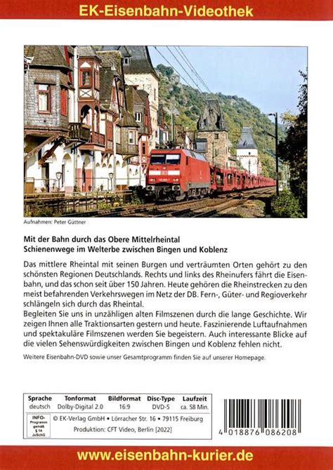 Mit Der Bahn Durch Das Obere Mittelrheintal Dvd Jpc