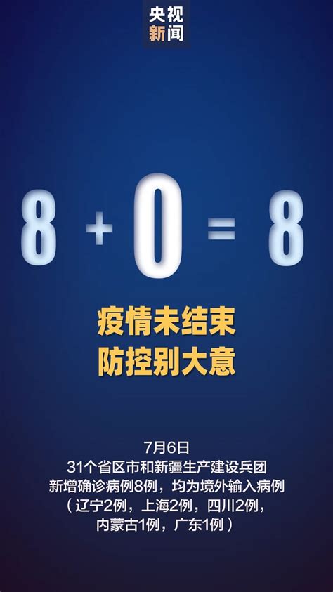 国家卫健委：6日新增确诊病例8例 均为境外输入病例 国际在线