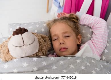 Cute Little Kid Sleeping Teddy Bear Stock Photo 774645019 | Shutterstock