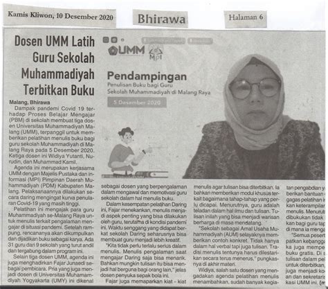 Dosen UMM Latih Guru Sekolah Muhammadiyah Terbitkan Buku Harian