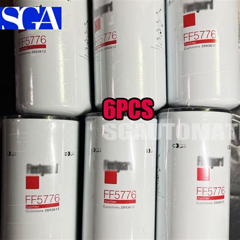 6X Fuel Filter FF5776 Fleetguard Fits For Cummins ISX 2893612 New Free