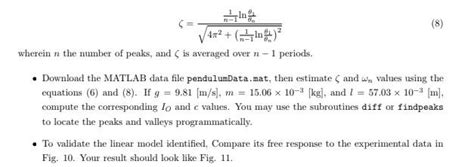 Figure 10: Schematic of the logarithmic decrement | Chegg.com