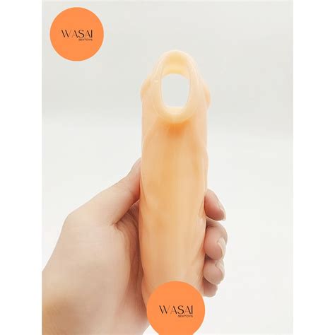 Novo Capa Peniana Extensora Glande E Sali Ncia Em Silicone Hot