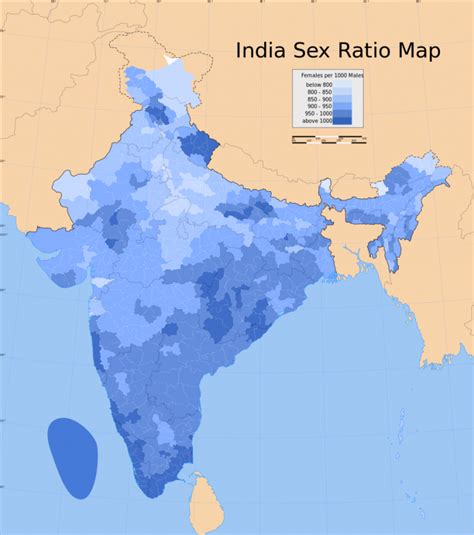 India Sex Ratio Map BragitOff