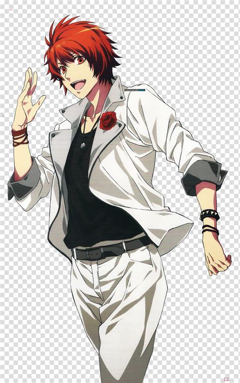 Uta No Prince Sama Ottoya Render Red Haired Male Anime Character In