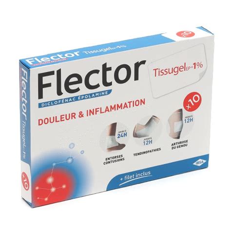 Flector Tissugel Ep 1 Patch Anti Inflammatoire Douleurs Tendinite