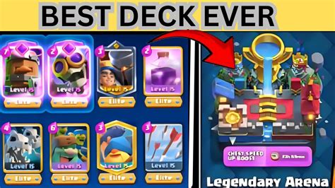 Legendary Arena Deck Clash Royale Mr Byco Gamer YouTube