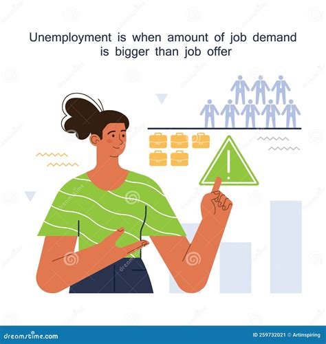 Unemployment Concept Social Problem Of Occupancy Job Offer Stock