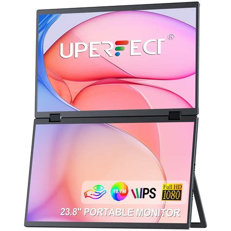 UPERFECT Delta Folding Mobile Laptop Travel Monitor Dual 15 6 1080P