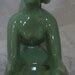 Frankart Style Nymph Lying Down Art Deco Green 10 Inch Lamp Body