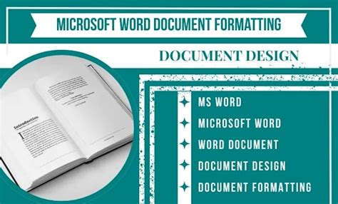 ms word microsoft word document formatting  design
