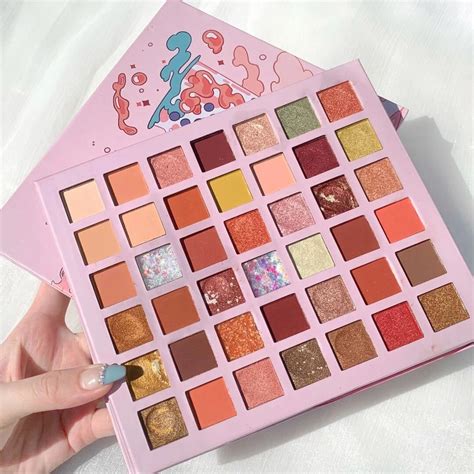 Colors Cute Girl Eyeshadow Palette Glitter Pearlescent Eyeshadow