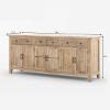 Adelanto Rustic Teak Wood Extra Long Sideboard Cabinet