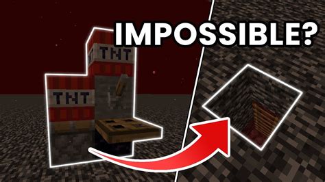 How To Break Bedrock In Minecraft Youtube