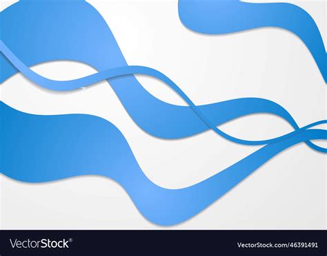 Light Blue Abstract Waves Design Royalty Free Vector Image