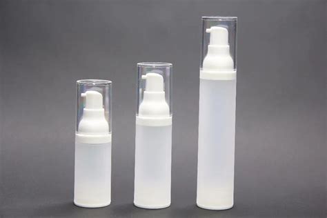 Clear Airless Pump Bottle 15ml 30ml 50ml As 055 Airless Lotion Bottle In Refillable Bottles From