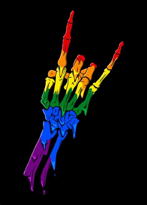 Gay Pride Rainbow Flag Poster Picture Metal Print Paint By AestheticAlex Displate