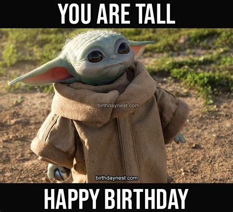 Fantastic baby Yoda birthday memes! - Birthday Nest