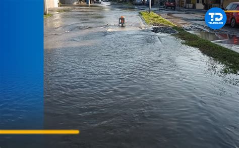 Mega Fuga De Agua En Colonia Misi N Real Inunda Calles En Apodaca