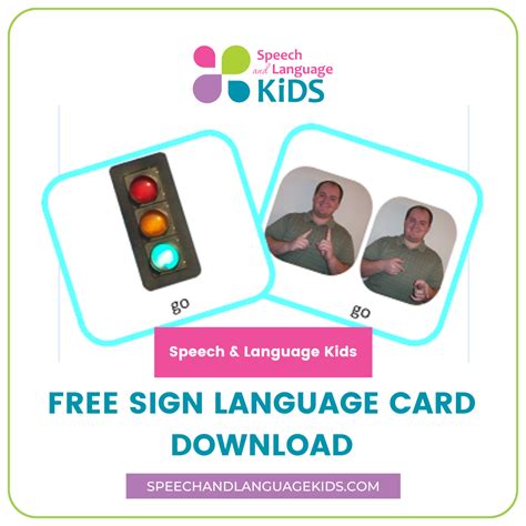 Sign Language Flash Cards: Free PDF Download - Speech And Language Kids