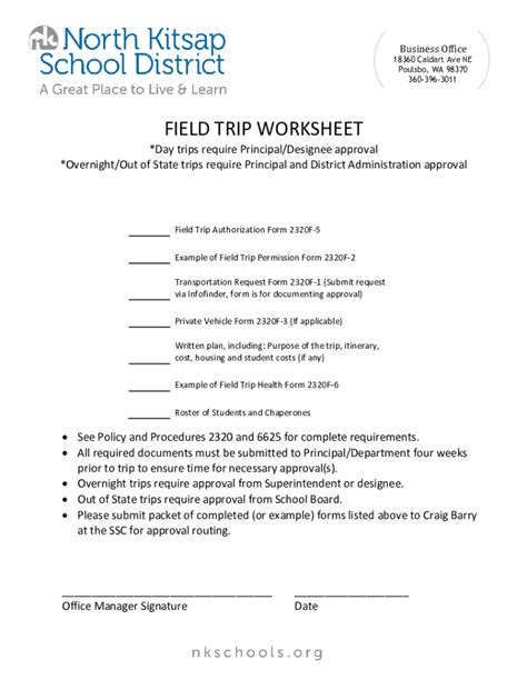 Fillable Online Davidwolfle Nkschools Field Trip Worksheet Sharpschool Fax Email Print Pdffiller