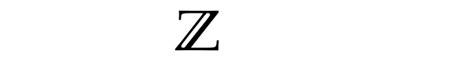 Symbol for a set of integers in LaTeX