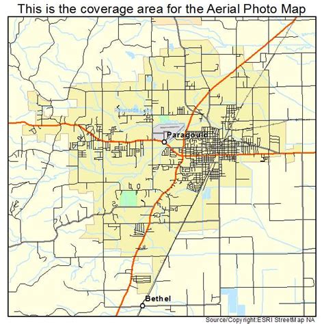 Aerial Photography Map Of Paragould Ar Arkansas