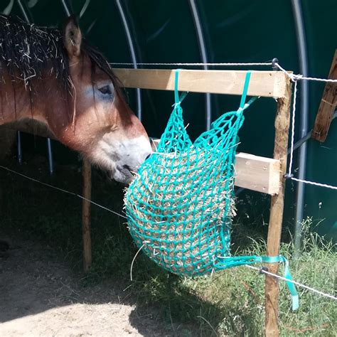 Filet à foin en forme de sac pour slow feeding