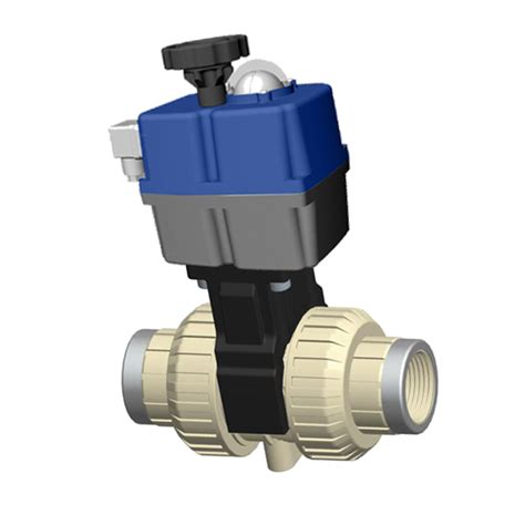 Válvula de bola PP H roscar hembra Actuador eléctrico Cepex Extreme