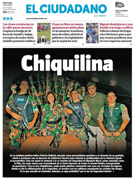 Periódico Diario El Ciudadano Argentina Periódicos De Argentina