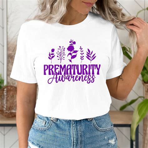 Prematurity Awareness Svg Prematurity Svg Png Purple Ribbon Etsy