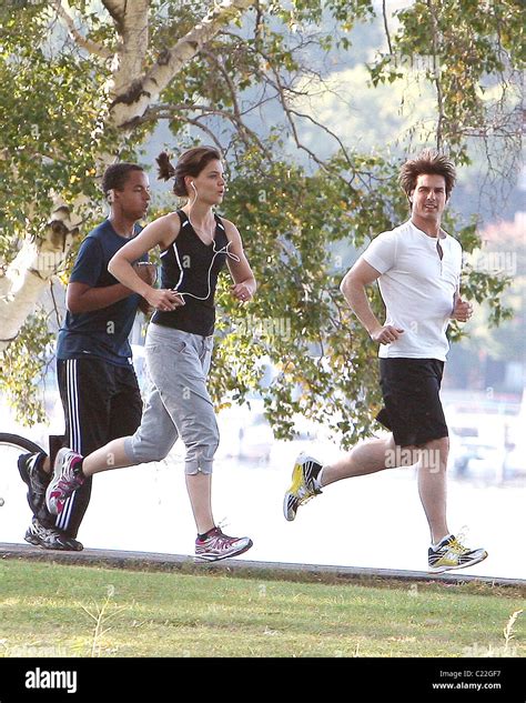 Tom Cruise Katie Holmes And Connor Cruise Keeping Up On Their Physical