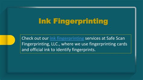 Ppt Ink Fingerprinting Powerpoint Presentation Free Download Id12222942