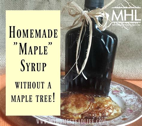 Homemade Maple Syrup Without A Maple Tree My Homestead Life