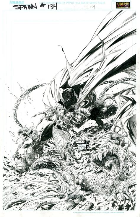 Greg Capullo Spawn 134 Cover Comic Art Comic Art Spawn Comics