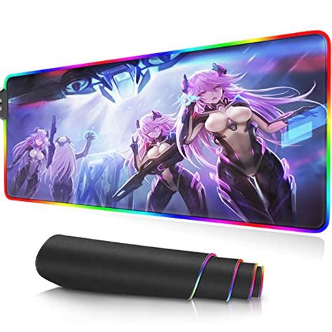 Hentai Waifu Uncensored Rgb Gaming Mousepad Naked Girl Large Extended