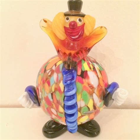 Hand Blown Murano Glass Clown Figurine Chairish