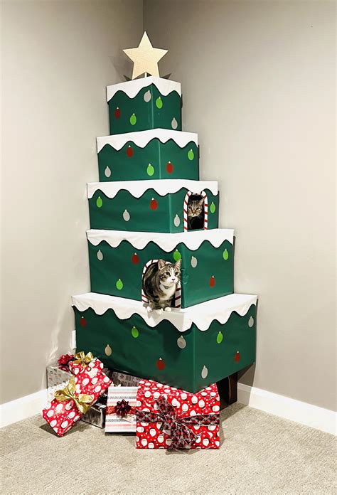 Our Cat Christmas Tree Rcats